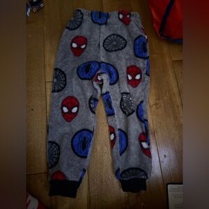 Marvel Spider-Man Fleece Pajama Pants - Red, Blue, Gray
